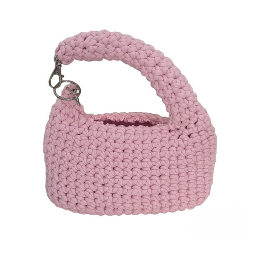 Blush Charm Crocheted Shoulder Bag Code: CHBG004