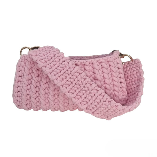 Blush Grandeur Crocheted Shoulder Bag Code: CHBG008
