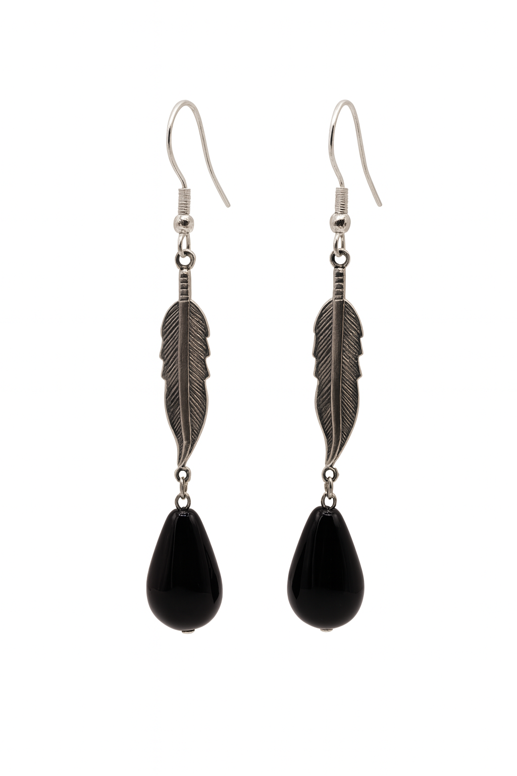 Obsidian Quill Earrings Code: ER004