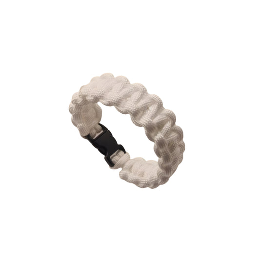 White Paracord Survival Bracelet Code: PRC0014
