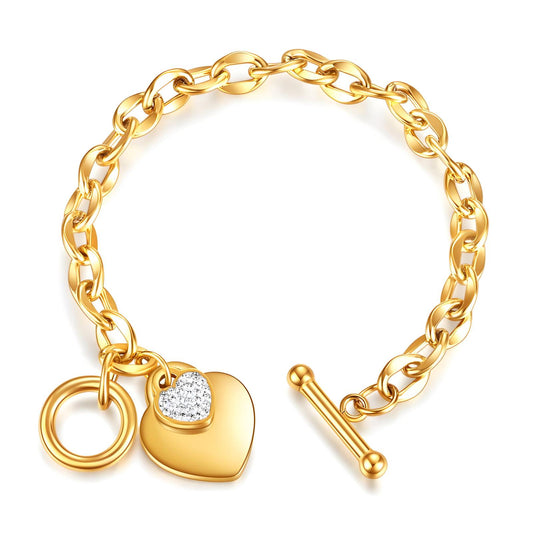 Heart Charm Bracelet    Code: BRGP004
