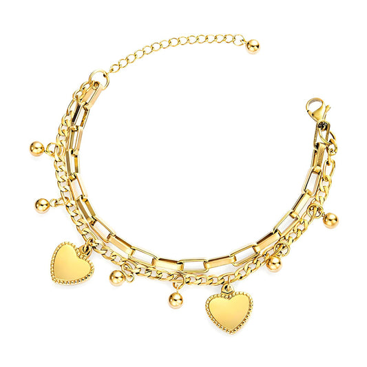 Hearts Charm Bracelet     Code: BRGP008