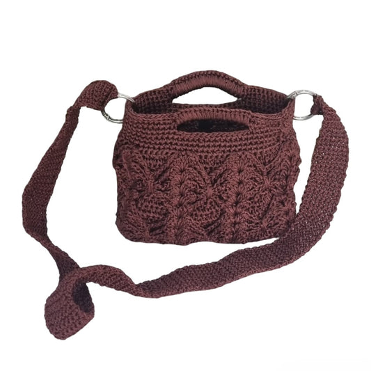 Crocheted Mini Shoulder Bag    Code:  CHBG001
