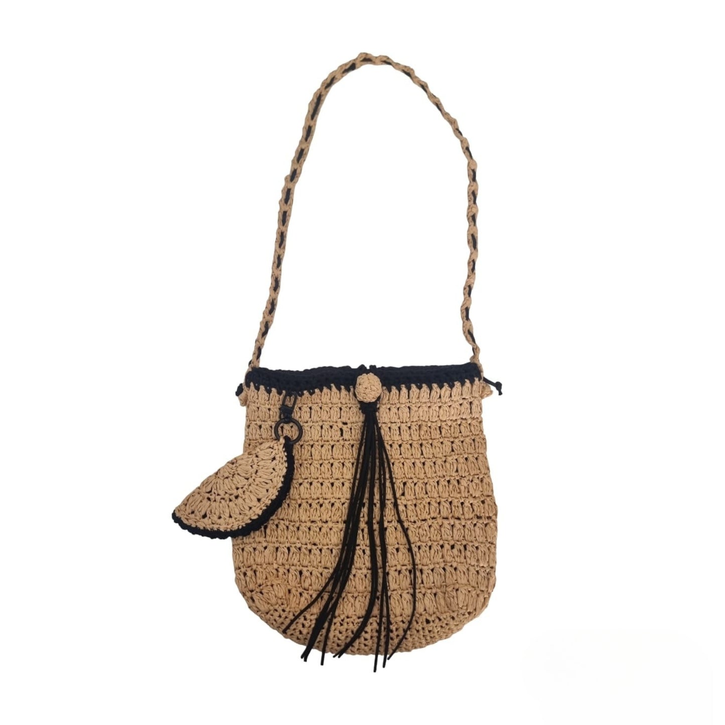 Midnight Sun Crocheted Shoulder Bag   Code: CHBG0011