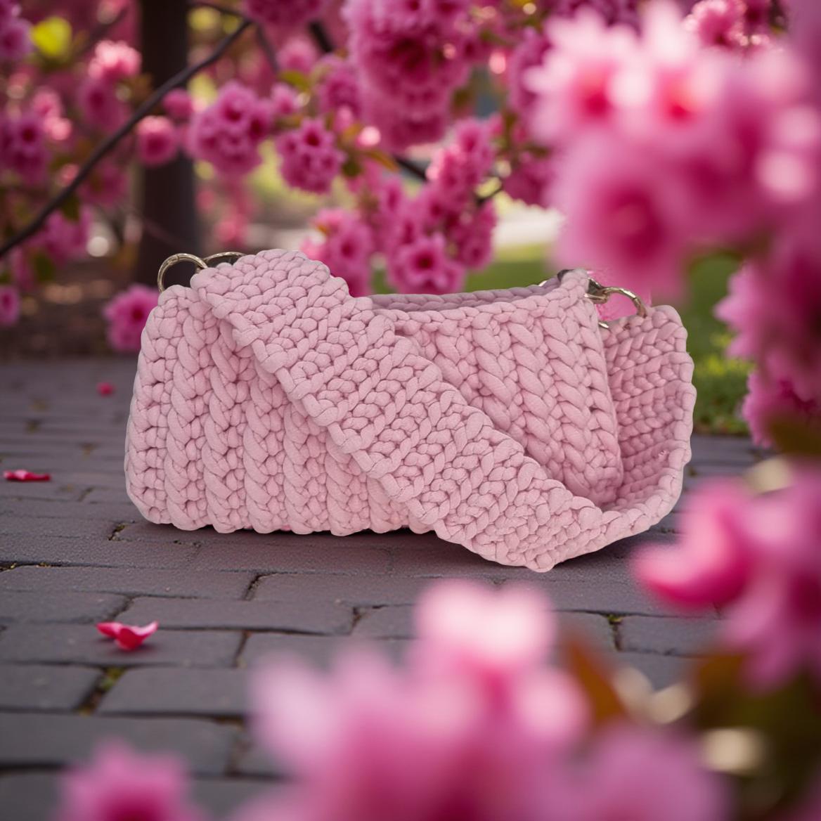 Blush Grandeur Crocheted Shoulder Bag       Code: CHBG008