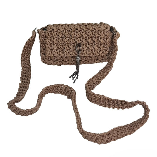 Sahara Twilight Crochet Crossbody Crocheted Cross Bag       Code: CHBG007