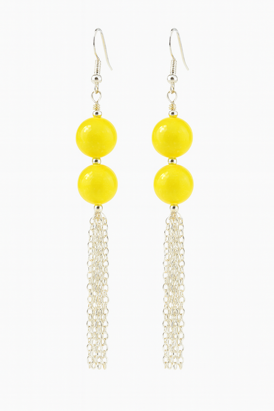 Solar Radiance Tassel Earrings       Code: ER0014