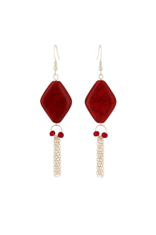 Crimson Drape Earrings       Code: ER002