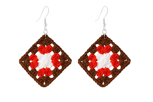 Terra Granny Crocheted Earrings    Code: ERC0015