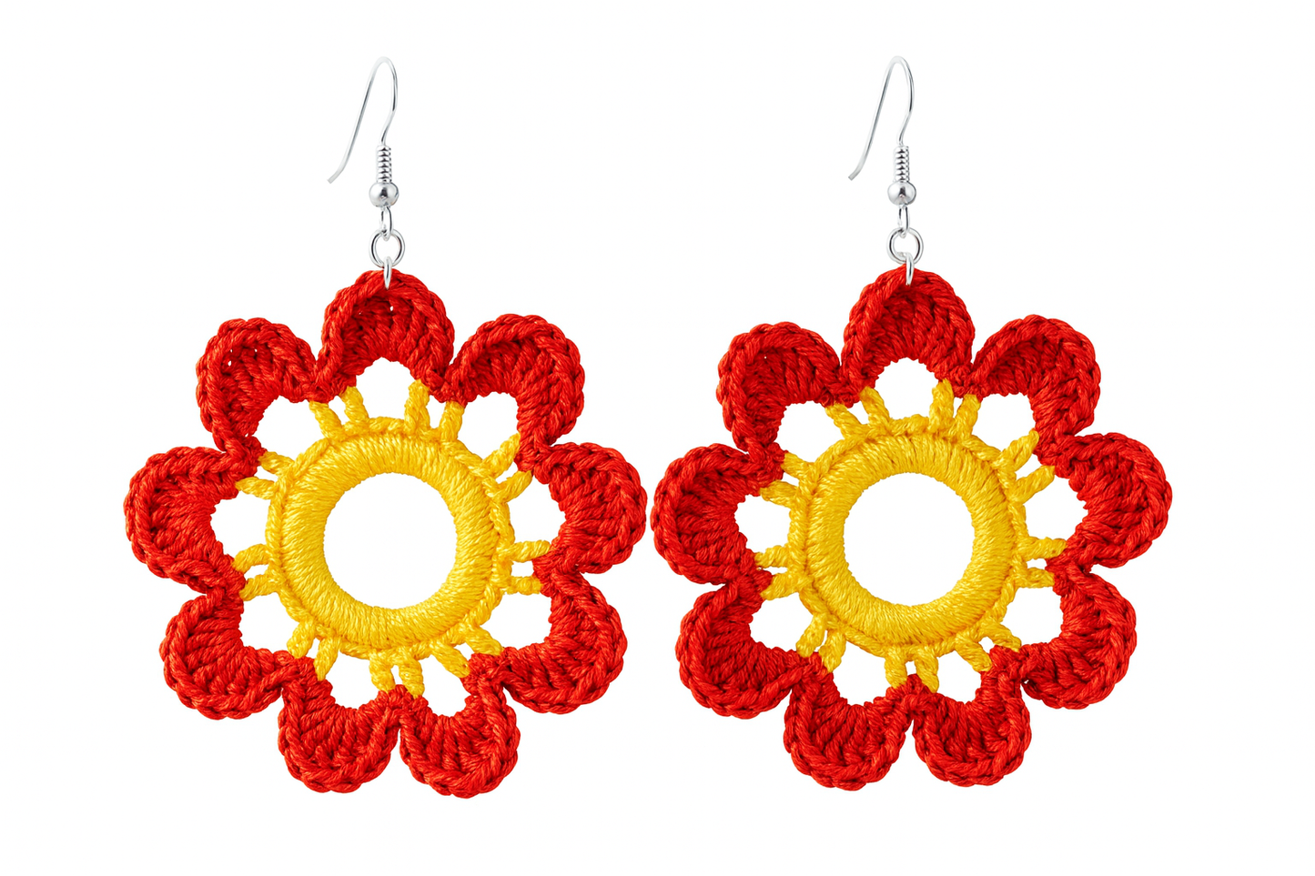 Solara Hoops Crocheted Earrings     Code: ERC0016