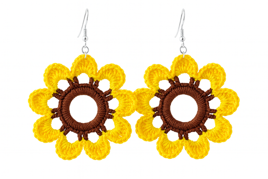 Sunflare Crocheted Earring    Code: ERC0017