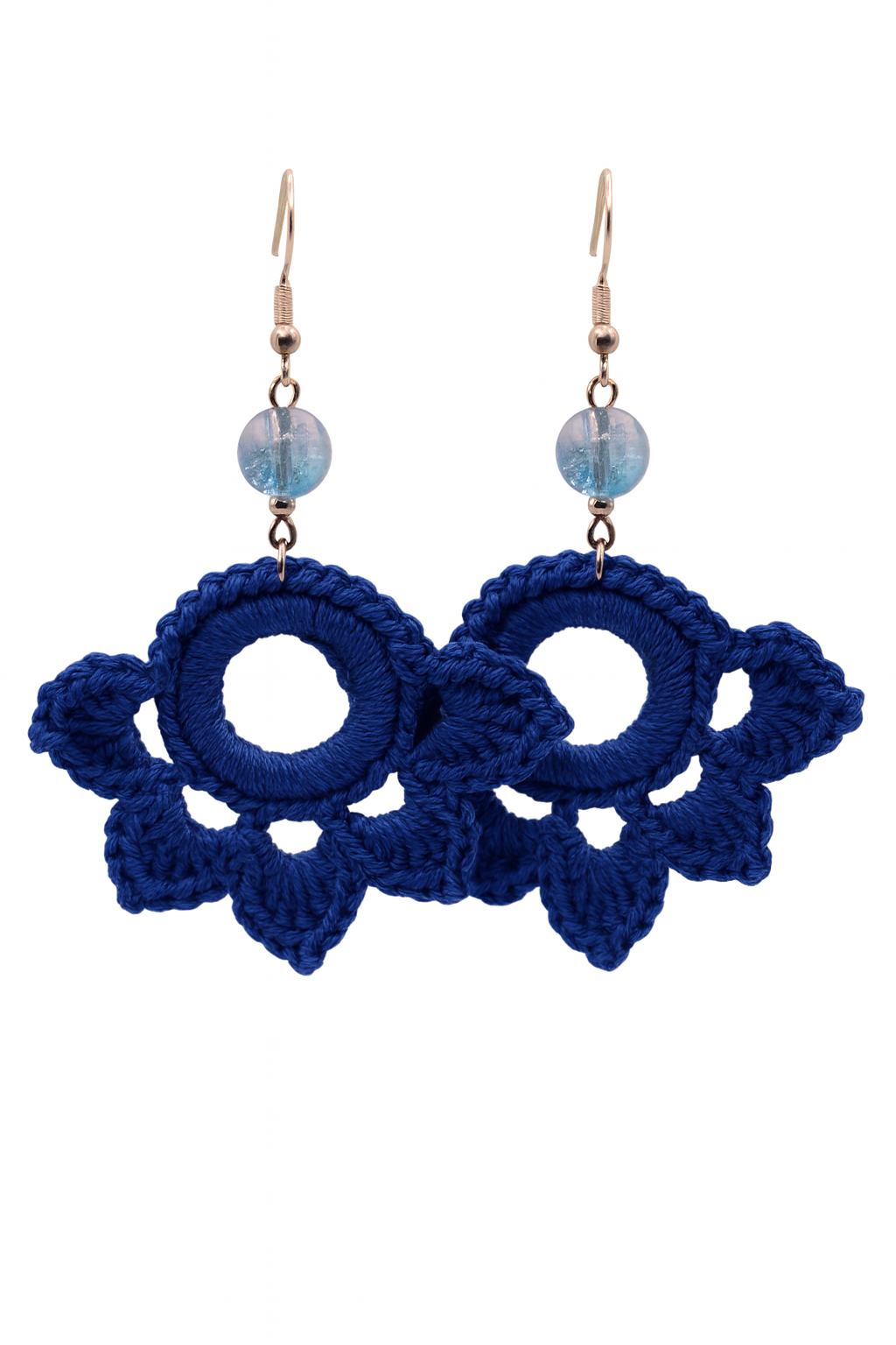 Indigo Serenade Crocheted Earrings                   Code: ERC003