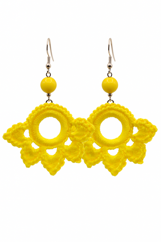 Aurora Solis Crocheted Earrings                   Code: ERC004