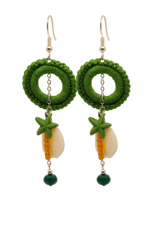 Palmora Crocheted Earrings                      Code: ERC005