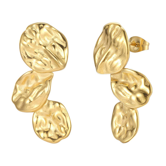 Sculptural Pebble Flow Earrings       Code: ERGP001