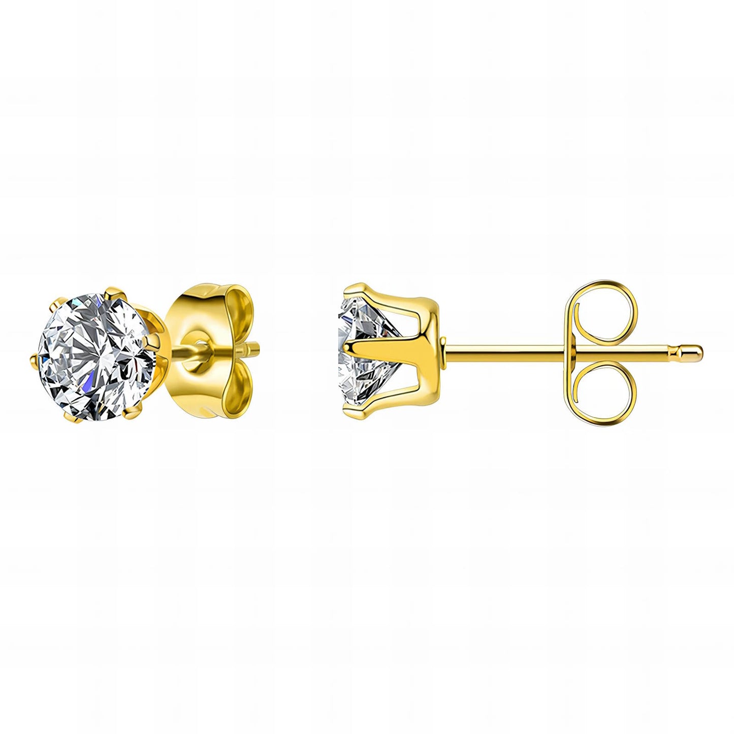 Solitaire Stud Earrings      Code: ERGP0010