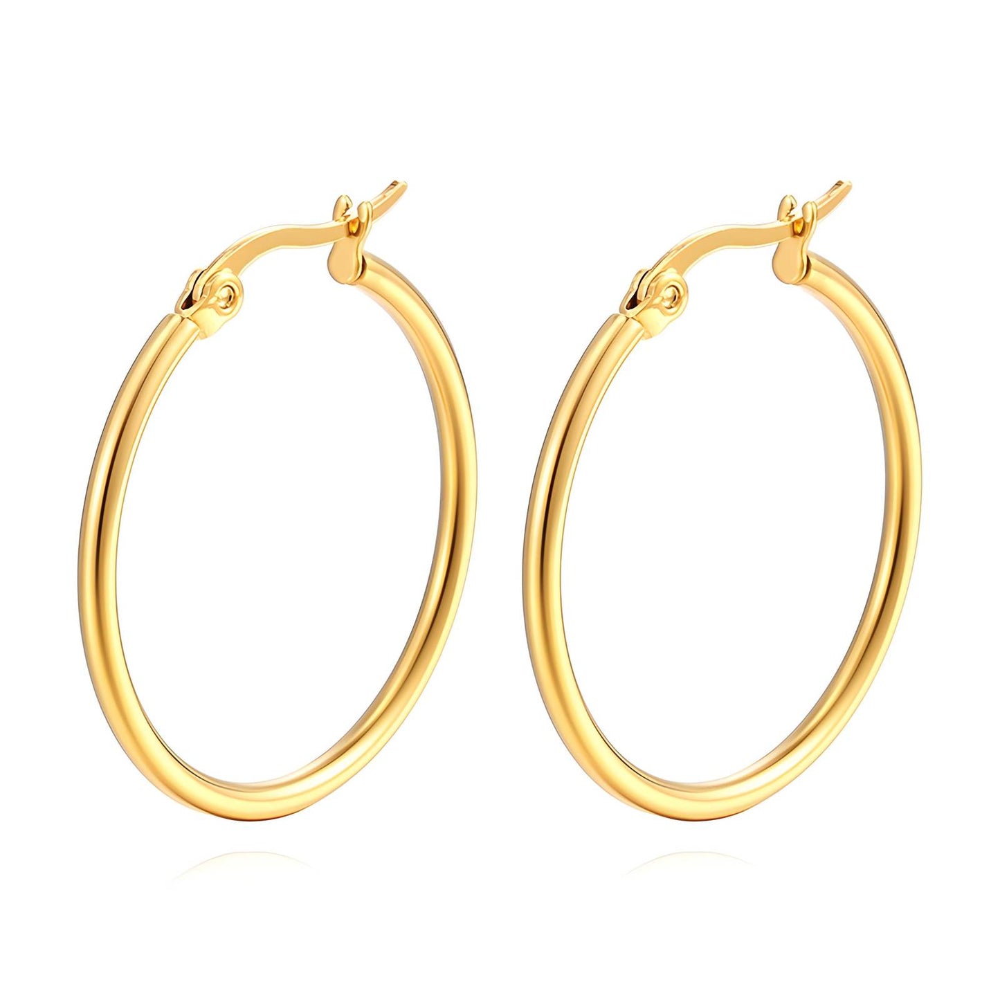 Timeless Hoop Earrings       Code: ERGP0017