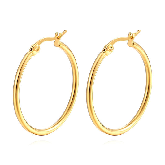 Timeless Hoop Earrings       Code: ERGP0017