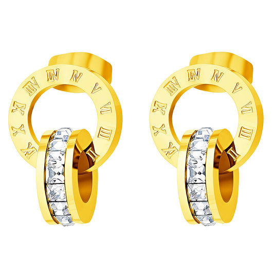 Eterna Roman Crystal Earrings       Code: ERGP003