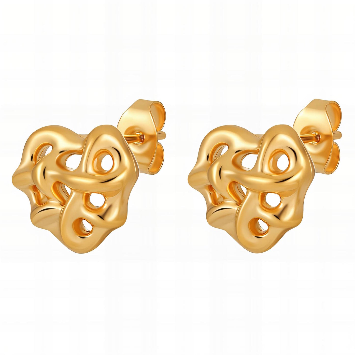 Sculpted Stud Earrings       Code: ERGP008