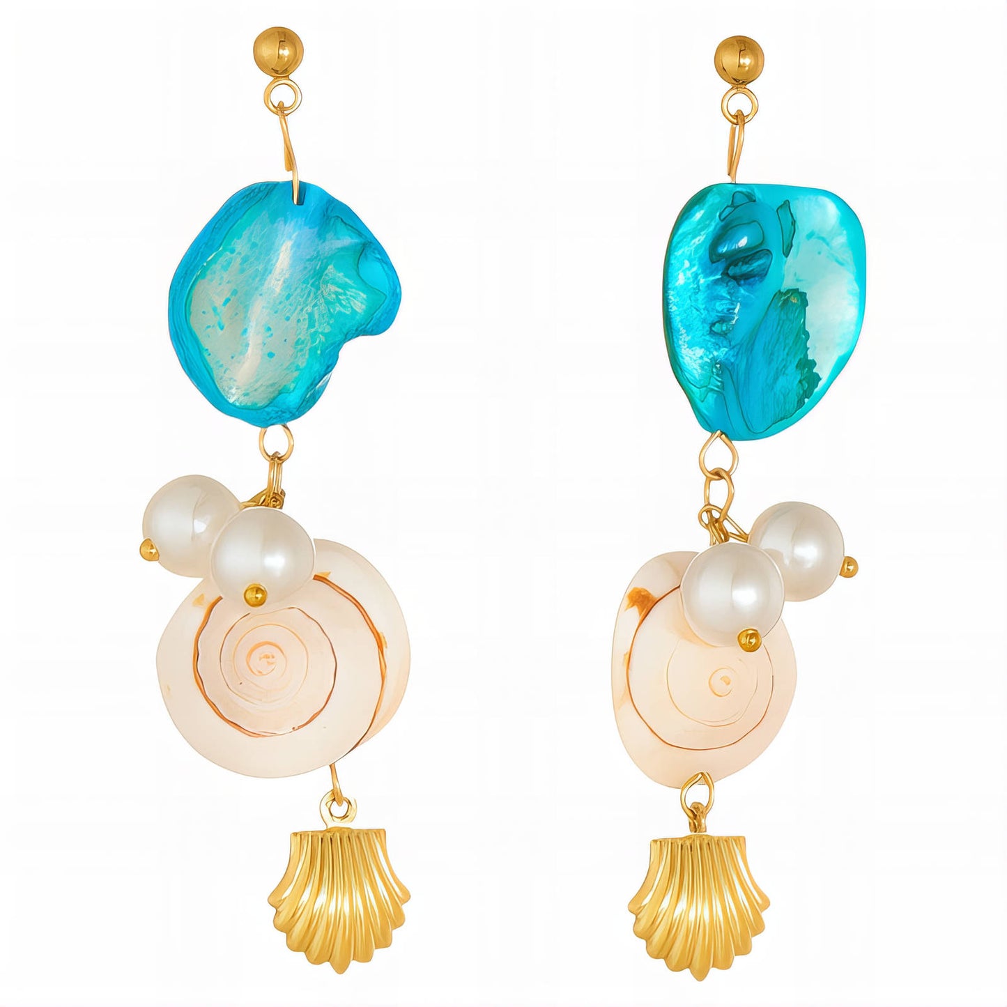 Ocean Muse Earrings      Code: ERGP009