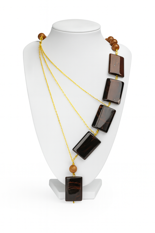 Terracotta Cascade Necklace   Code: NK0019