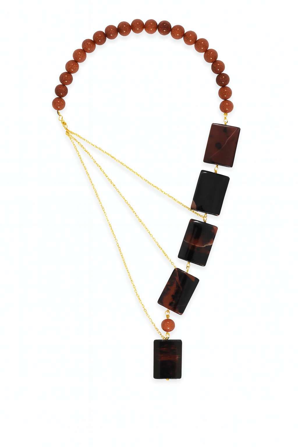 Terracotta Cascade Necklace   Code: NK0019