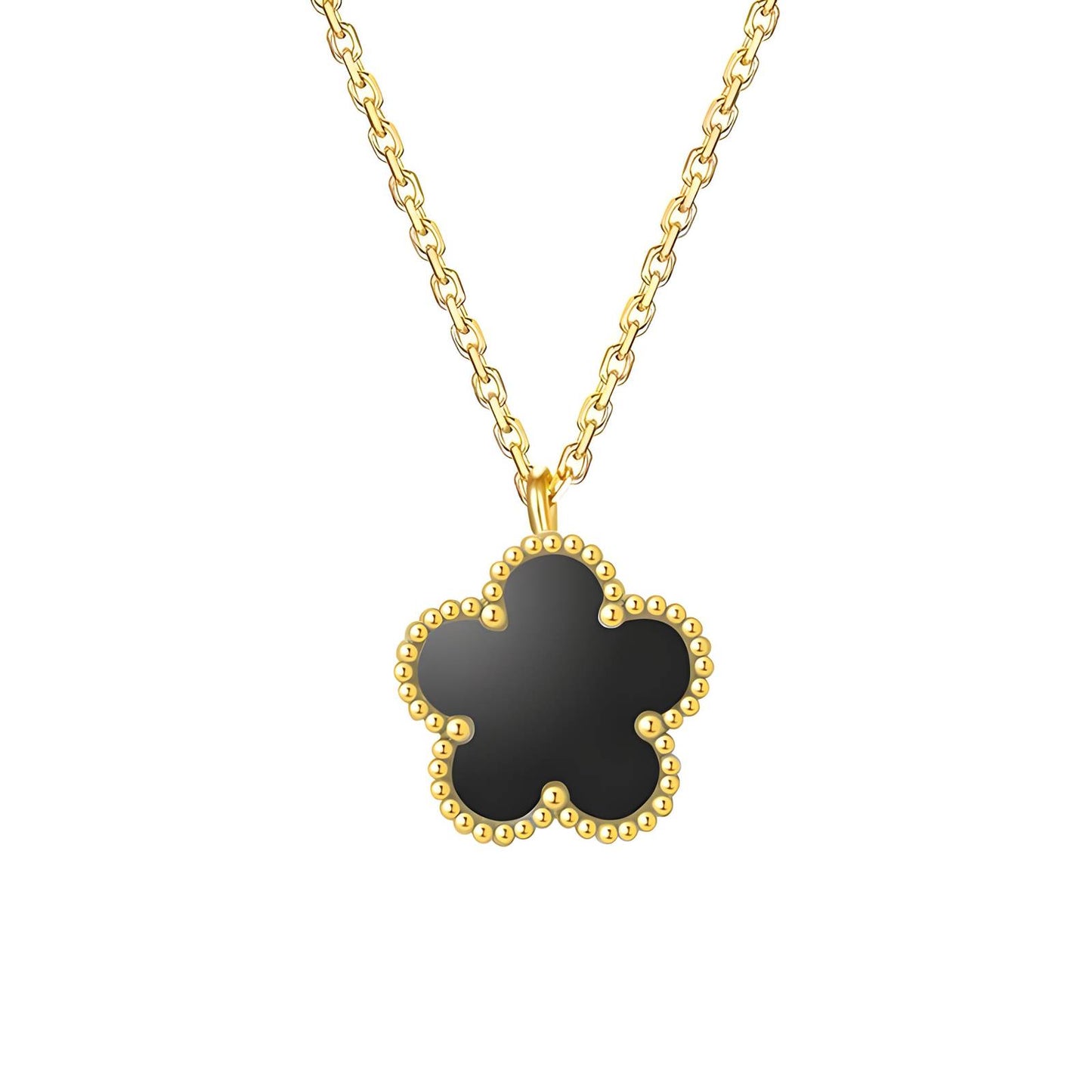 Nero Clover Necklace      Code: NKGP0017