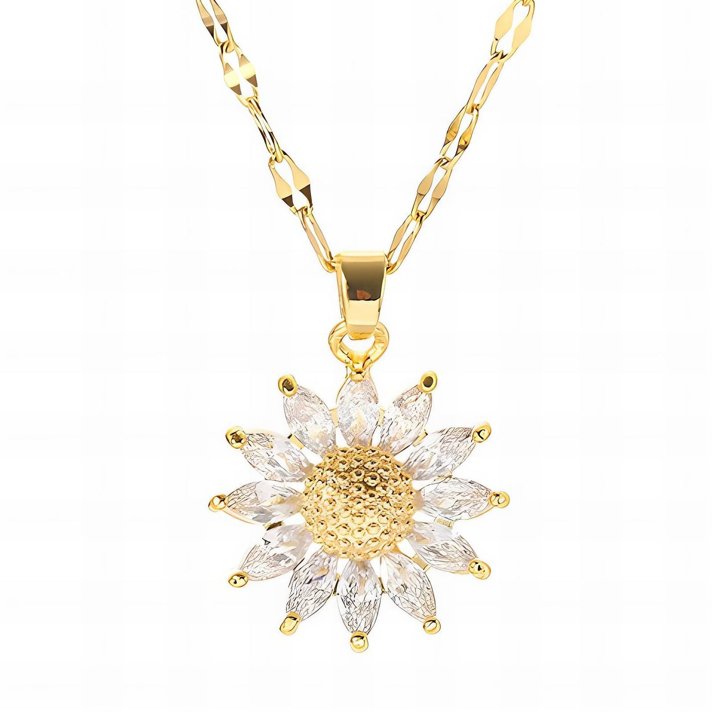 Crystal Daisy Necklace       Code: NKGP0014