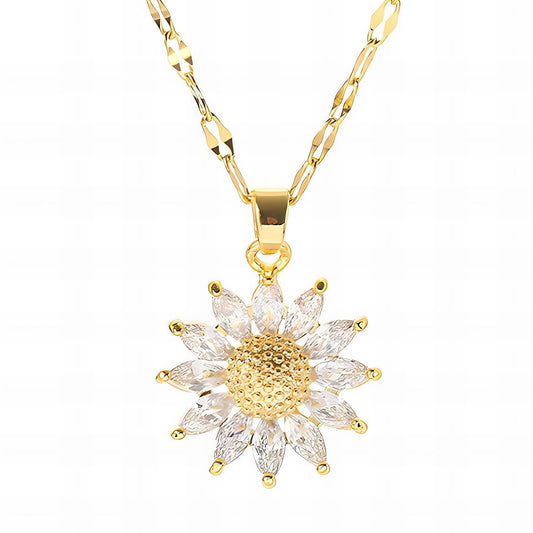 Crystal Daisy Necklace       Code: NKGP0014