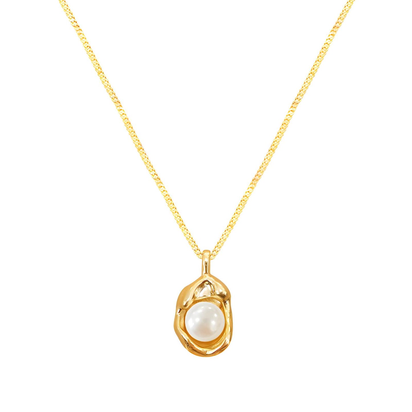 Halo Pearl Necklace      Code: NKGP0016
