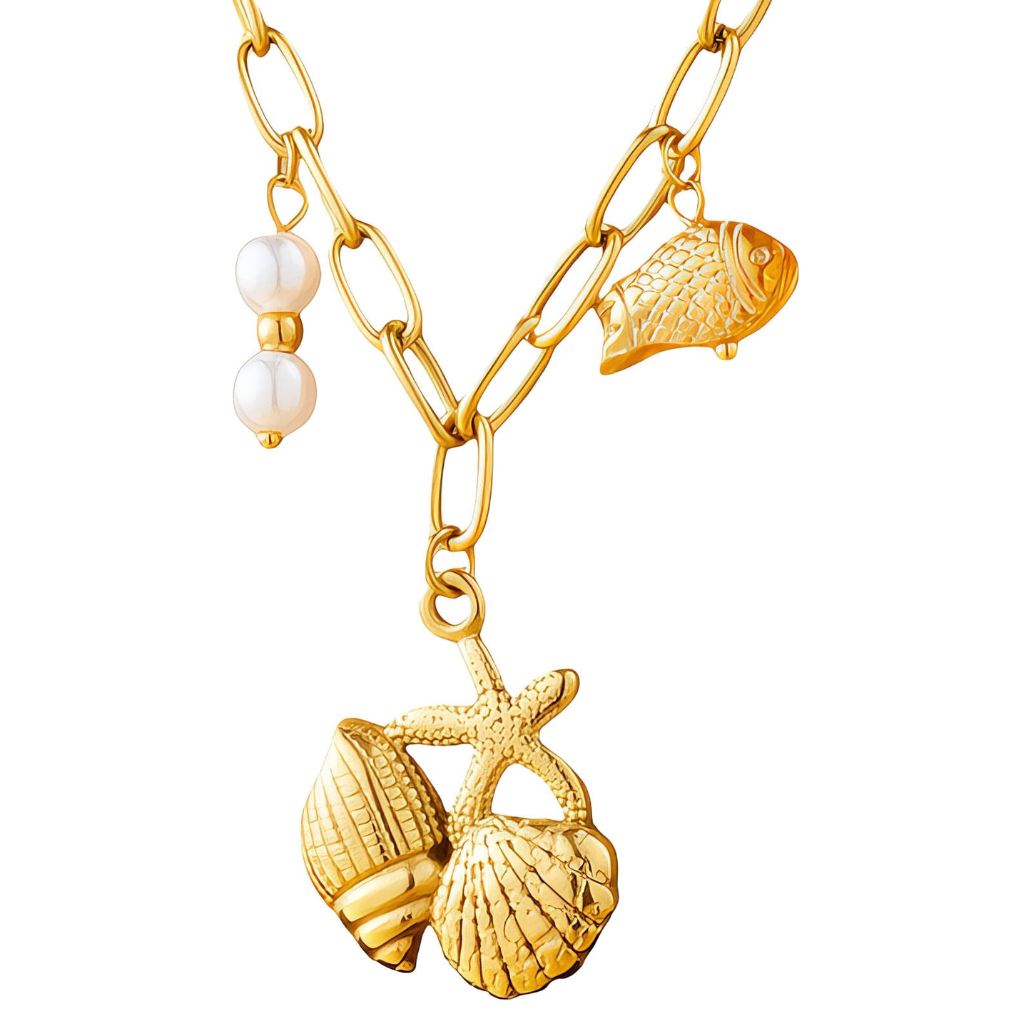 Oceanic Charm Necklace     Code: NKGP0020