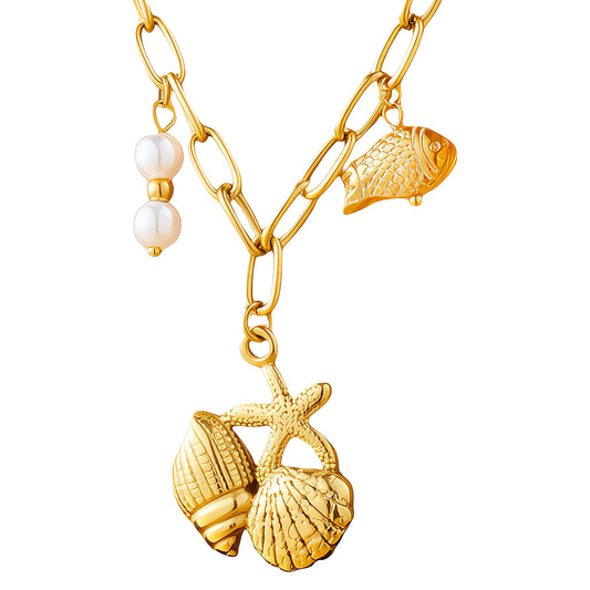 Oceanic Charm Necklace     Code: NKGP0020