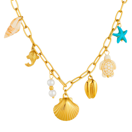 Ocean Treasures Necklace    Code: NKGP0023