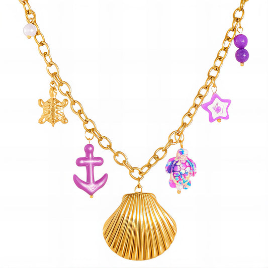 Seaside Charms Necklace    Code: NKGP007