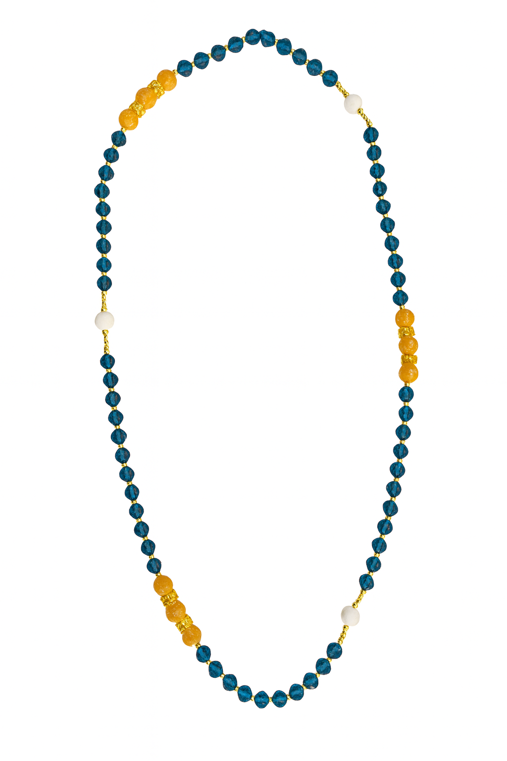 Marigold Radiance Long Necklace    Code: NKL002