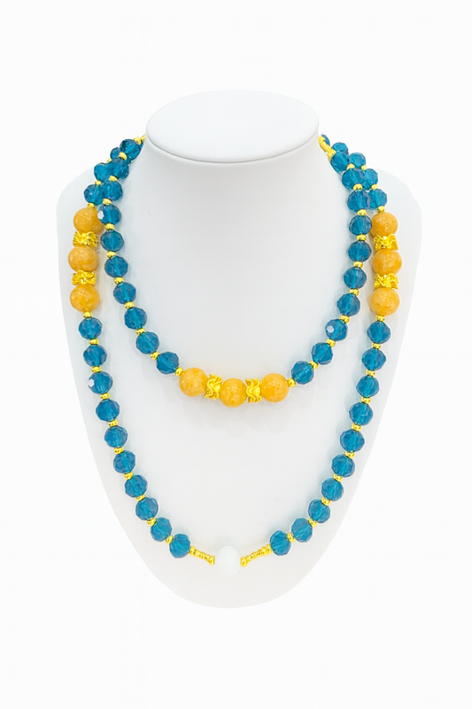 Marigold Radiance Long Necklace    Code: NKL002