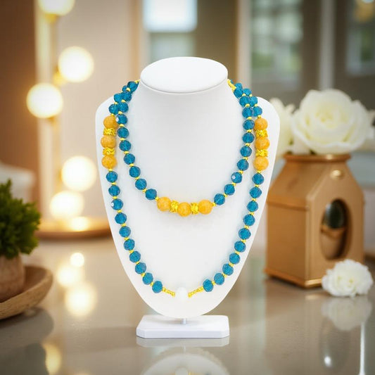 Marigold Radiance Long Necklace    Code: NKL002