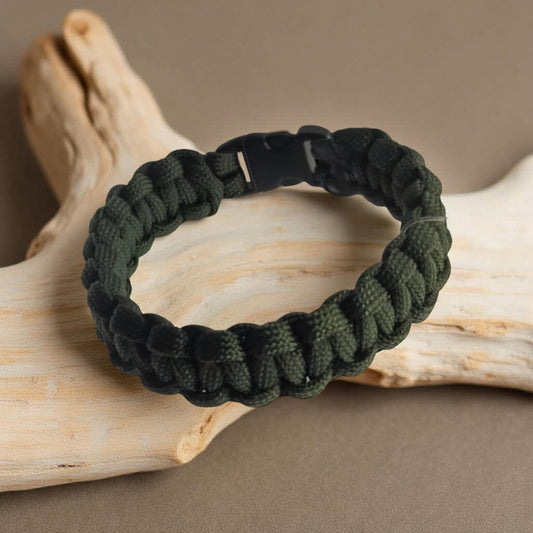 Military Green Paracord Survival Bracelet    Code: PRC0011