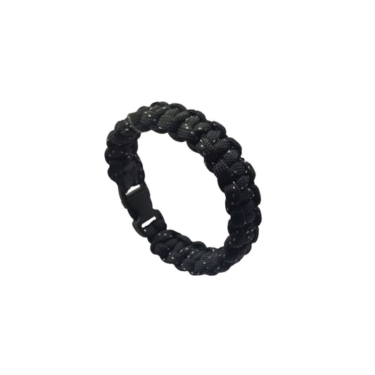Black Dotted Paracord Survival Bracelet    Code: PRC0012