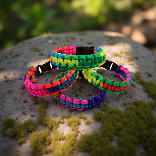 Multicolor Paracord Survival Bracelet    Code: PRC0016