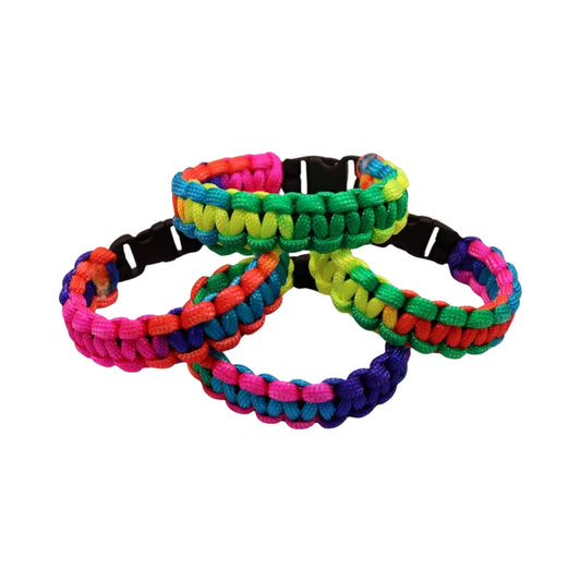 Multicolor Paracord Survival Bracelet    Code: PRC0016