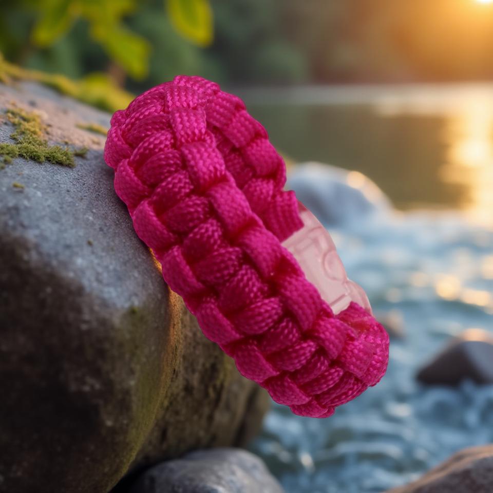 Pink Paracord Survival Bracelet    Code: PRC0017