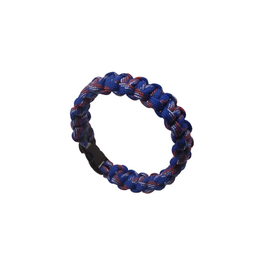 Navy Blue & Red Camouflage Paracord Survival Bracelet    Code: PRC007