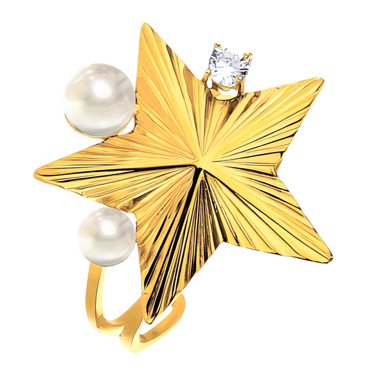 Pearly Star Ring       Code: RGP0025