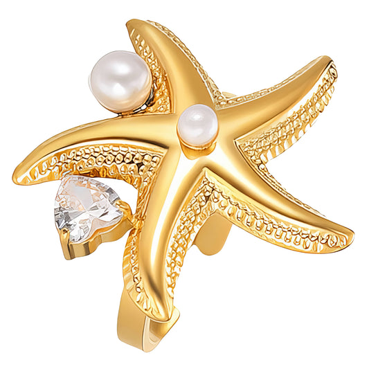 Aurora Starfish Pearl Ring       Code: RGP008